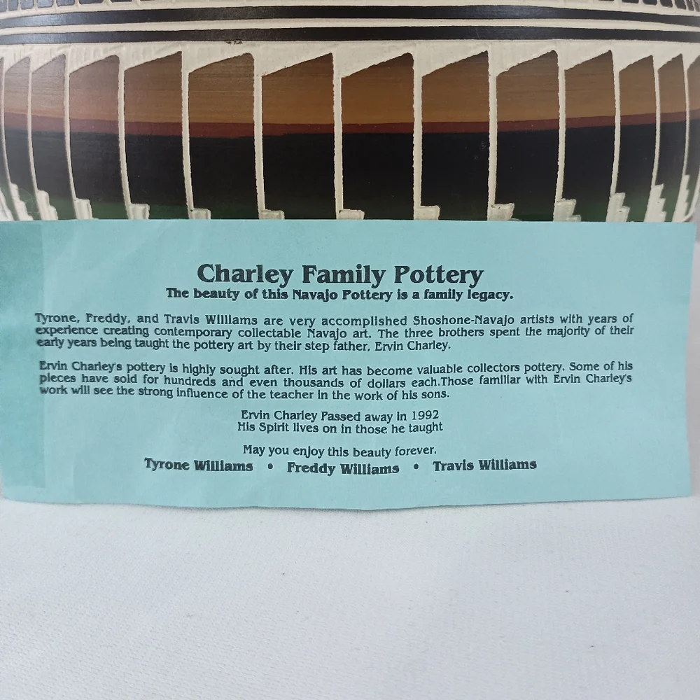 Signed Travis Williams Shoshone-Navajo Pottery - Picture 8 of 11